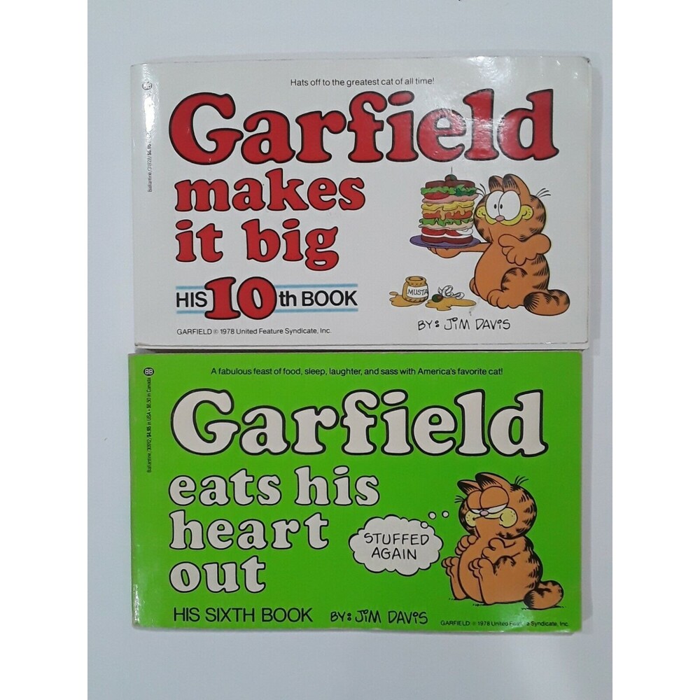 Vintage  Books, Garfield the Cat Books, Lot of Two